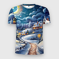 Футболка спортивная мужская Новогоднее настроение, цвет: 3D-принт