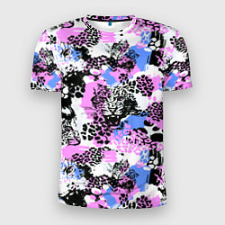 Футболка спортивная мужская Multicolored wild cats, цвет: 3D-принт