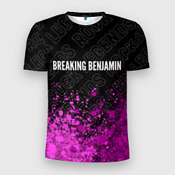 Футболка спортивная мужская Breaking Benjamin rock legends посередине, цвет: 3D-принт
