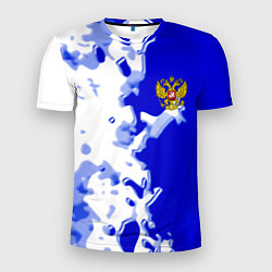 Мужская спорт-футболка Россия спортивная коллекция 2023