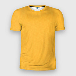Мужская спорт-футболка Жёлтый однотонный текстура