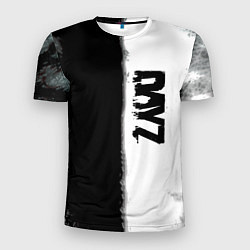 Мужская спорт-футболка Dayz черно белый ужас