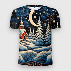 Мужская спорт-футболка Морозное утро