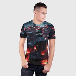 Футболка спортивная мужская Гармония форм, цвет: 3D-принт — фото 2
