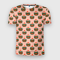 Мужская спорт-футболка Рождественская лягушка