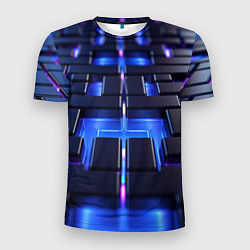 Мужская спорт-футболка Плиты абстракции