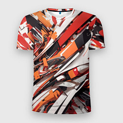 Футболка спортивная мужская Абстракционная иллюстрация, цвет: 3D-принт