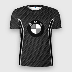 Футболка спортивная мужская BMW carbon sport, цвет: 3D-принт