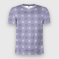 Мужская спорт-футболка Минималистичный фиолетовый орнамент