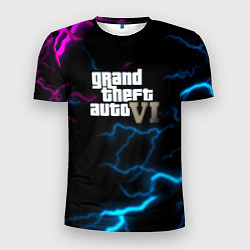 Футболка спортивная мужская Grand theft auto storm, цвет: 3D-принт