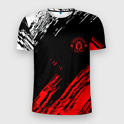 Мужская спорт-футболка ФК Манчестер Юнайтед спортивные краски