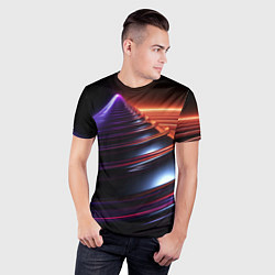 Футболка спортивная мужская Фиолетовая воронка, цвет: 3D-принт — фото 2