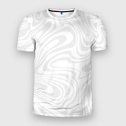 Мужская спорт-футболка Абстрактные волны вектор