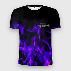 Футболка спортивная мужская Dantes Inferno flame neon, цвет: 3D-принт