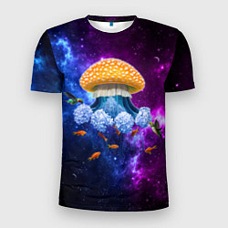 Футболка спортивная мужская Space mushroom, цвет: 3D-принт