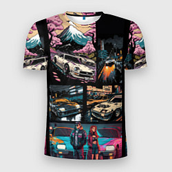 Футболка спортивная мужская Japanese jdm art, цвет: 3D-принт