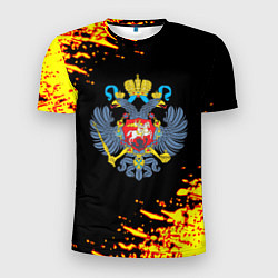 Футболка спортивная мужская Герб краски россия, цвет: 3D-принт