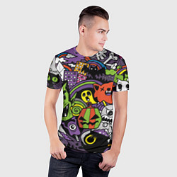 Футболка спортивная мужская Страшно веселые монстры, цвет: 3D-принт — фото 2