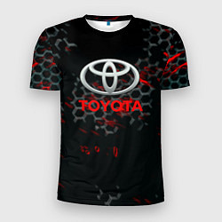 Футболка спортивная мужская Toyota краски броня, цвет: 3D-принт