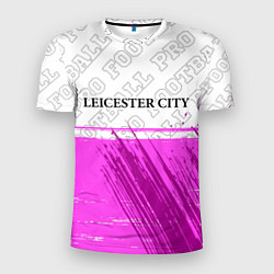 Футболка спортивная мужская Leicester City pro football посередине, цвет: 3D-принт