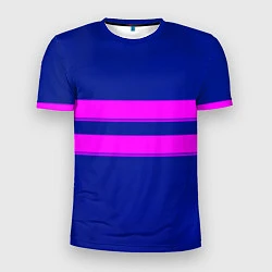 Футболка спортивная мужская Фриск frisk Undertale полосы, цвет: 3D-принт