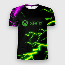 Футболка спортивная мужская Xbox storm молнии, цвет: 3D-принт