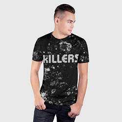Футболка спортивная мужская The Killers black ice, цвет: 3D-принт — фото 2