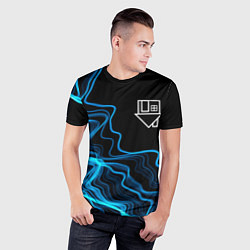 Футболка спортивная мужская The Neighbourhood sound wave, цвет: 3D-принт — фото 2