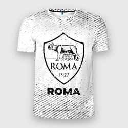 Футболка спортивная мужская Roma с потертостями на светлом фоне, цвет: 3D-принт