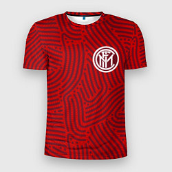 Футболка спортивная мужская Inter отпечатки, цвет: 3D-принт