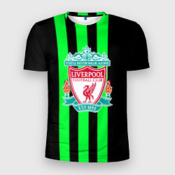 Футболка спортивная мужская Liverpool line green, цвет: 3D-принт