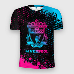 Футболка спортивная мужская Liverpool - neon gradient, цвет: 3D-принт