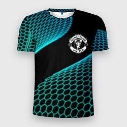 Футболка спортивная мужская Manchester United football net, цвет: 3D-принт