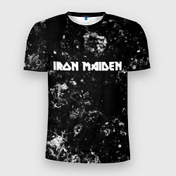 Футболка спортивная мужская Iron Maiden black ice, цвет: 3D-принт