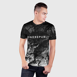 Футболка спортивная мужская OneRepublic black graphite, цвет: 3D-принт — фото 2