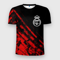 Футболка спортивная мужская Real Madrid sport grunge, цвет: 3D-принт