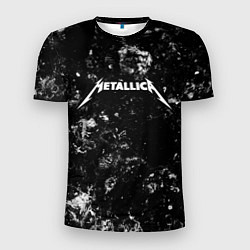 Футболка спортивная мужская Metallica black ice, цвет: 3D-принт
