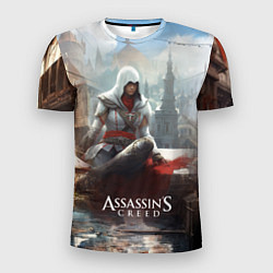 Футболка спортивная мужская Assassins creed poster game, цвет: 3D-принт