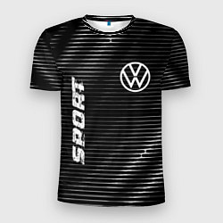 Мужская спорт-футболка Volkswagen sport metal