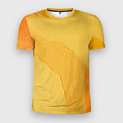 Футболка спортивная мужская Желтая краска, цвет: 3D-принт