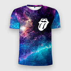 Футболка спортивная мужская Rolling Stones space rock, цвет: 3D-принт