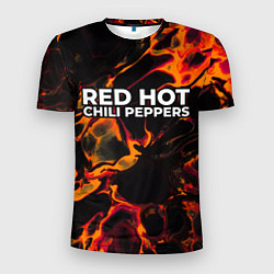 Футболка спортивная мужская Red Hot Chili Peppers red lava, цвет: 3D-принт