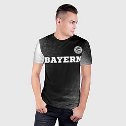 Футболка спортивная мужская Bayern sport на темном фоне посередине, цвет: 3D-принт — фото 2