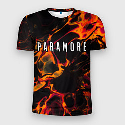 Футболка спортивная мужская Paramore red lava, цвет: 3D-принт