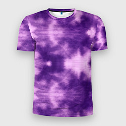 Мужская спорт-футболка Фиолетовый тайдай