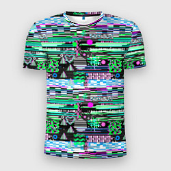 Мужская спорт-футболка Abstract color pattern