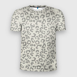 Мужская спорт-футболка Светло бежевый леопард
