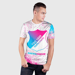 Футболка спортивная мужская Hoffenheim neon gradient style, цвет: 3D-принт — фото 2