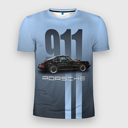 Футболка спортивная мужская Винтажный автомобиль Porsche, цвет: 3D-принт