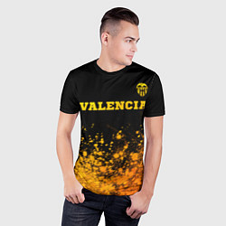 Футболка спортивная мужская Valencia - gold gradient посередине, цвет: 3D-принт — фото 2